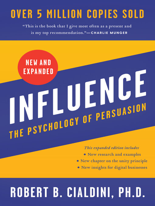 Title details for Influence by Robert B. Cialdini, PhD - Wait list